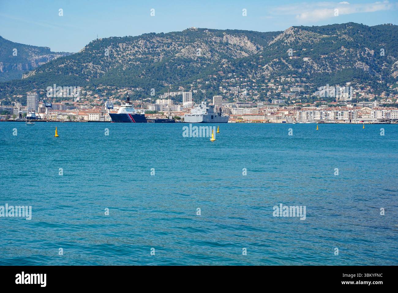Port de Toulon, Port, front de mer, Provence-Alpes-Côte d'Azur, Côte d'Azur, Europe. Banque D'Images