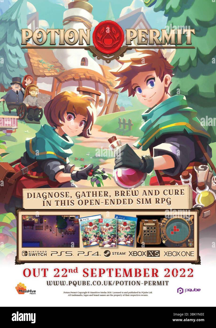 2022 Potion permis jeu vidéo développé par MassHive Media et édité par PQube promo Banque D'Images