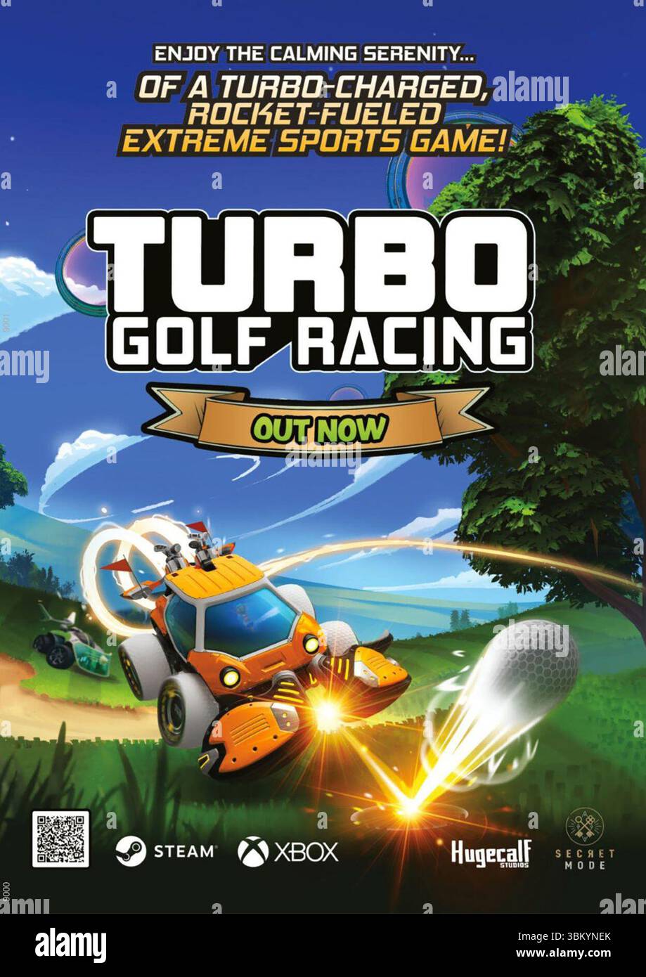 Promo de sortie du jeu vidéo Turbo Golf Racing 2024 Banque D'Images