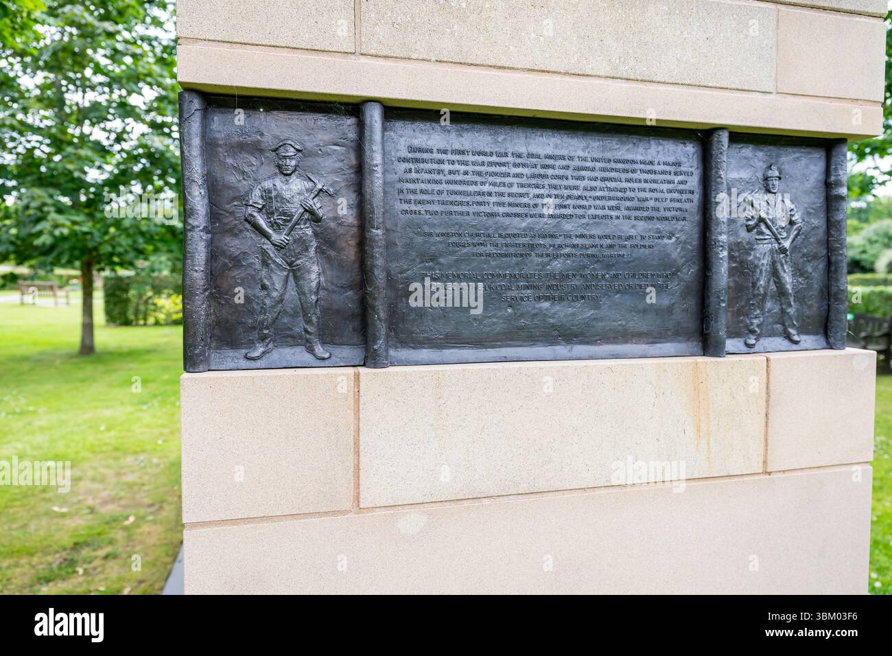 National Miners Memorial, National Memorial Arboretum, Alrewas, Staffordshire Banque D'Images