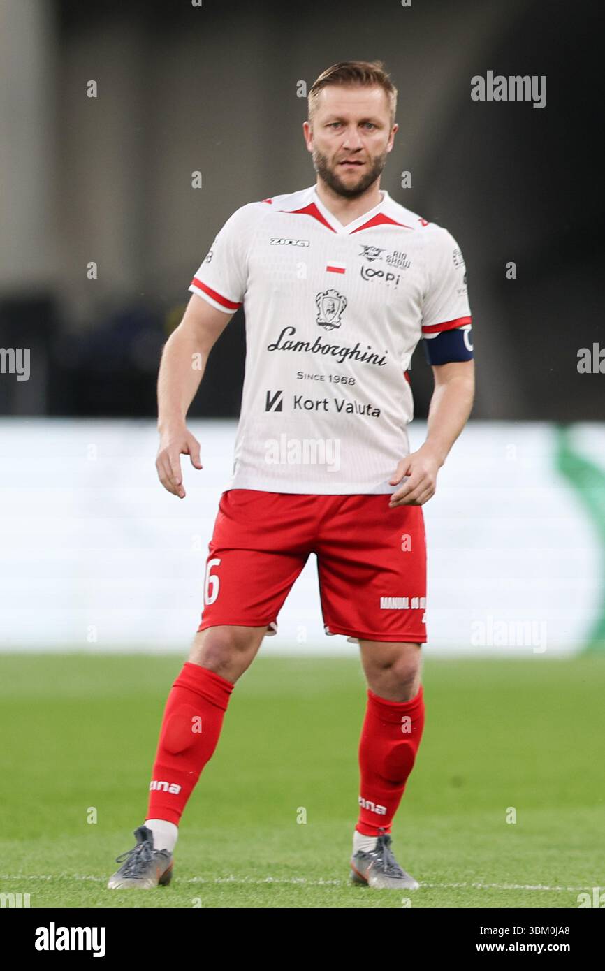 Chorzow, Pologne. 21 juin 2025. Jakub Blaszczykowski de Pologne vu lors du RONALDINHO SHOW 2025 match de football entre le Brésil et la Pologne au stade de Silésie. Score final ; Brésil 2 :2 Pologne. Crédit : SOPA images Limited/Alamy Live News Banque D'Images
