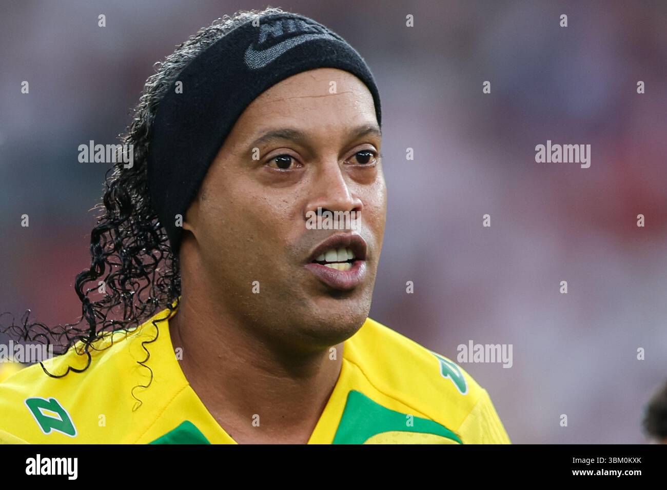 Chorzow, Pologne. 21 juin 2025. Ronaldinho Gaucho du Brésil vu lors du RONALDINHO SHOW 2025 match de football entre le Brésil et la Pologne au stade de Silésie. Score final ; Brésil 2 :2 Pologne. (Photo de Grzegorz Wajda/SOPA images/SIPA USA) crédit : SIPA USA/Alamy Live News Banque D'Images