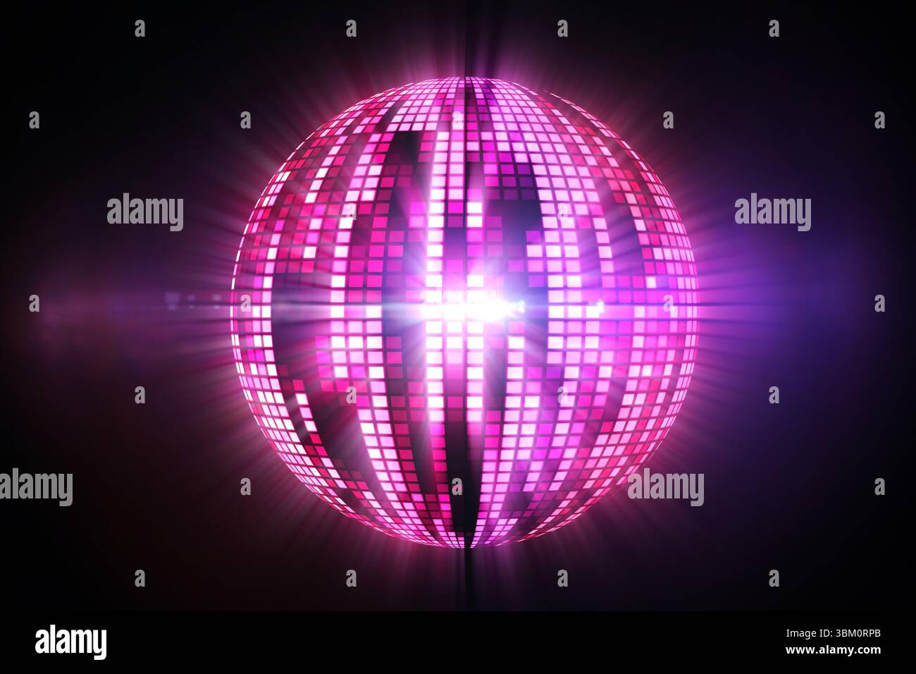 Design de boule disco cool généré numériquement Banque D'Images