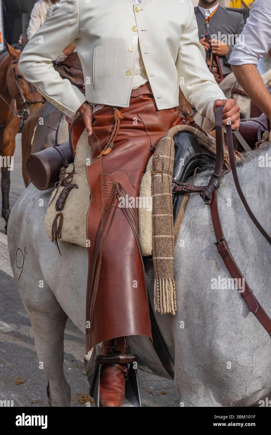 Chaps D'équitation Western En Cuir - Homme - Sur-mesure (2XS à 10XL)