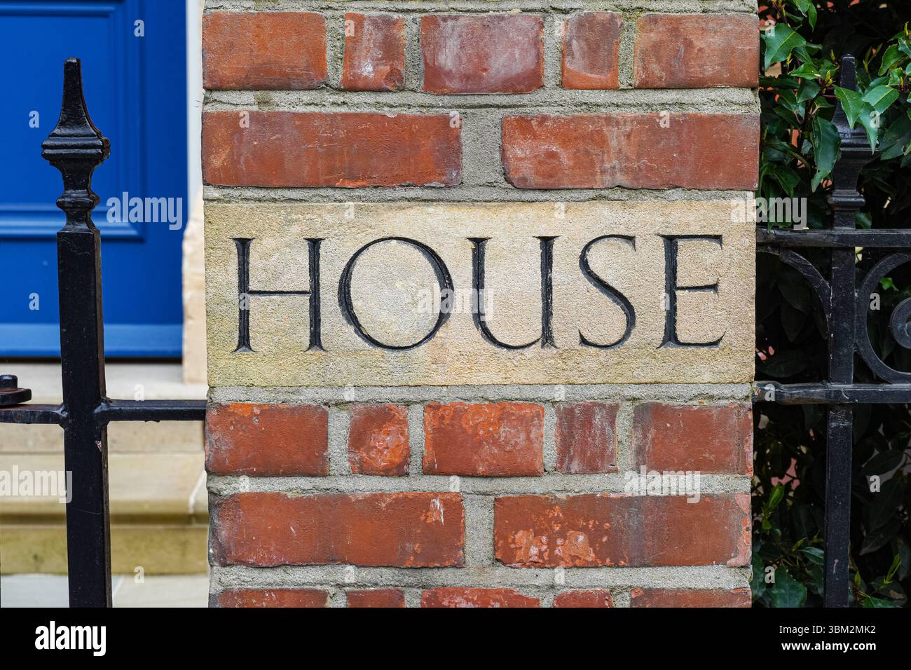 Porte d'entrée d'une maison Banque D'Images