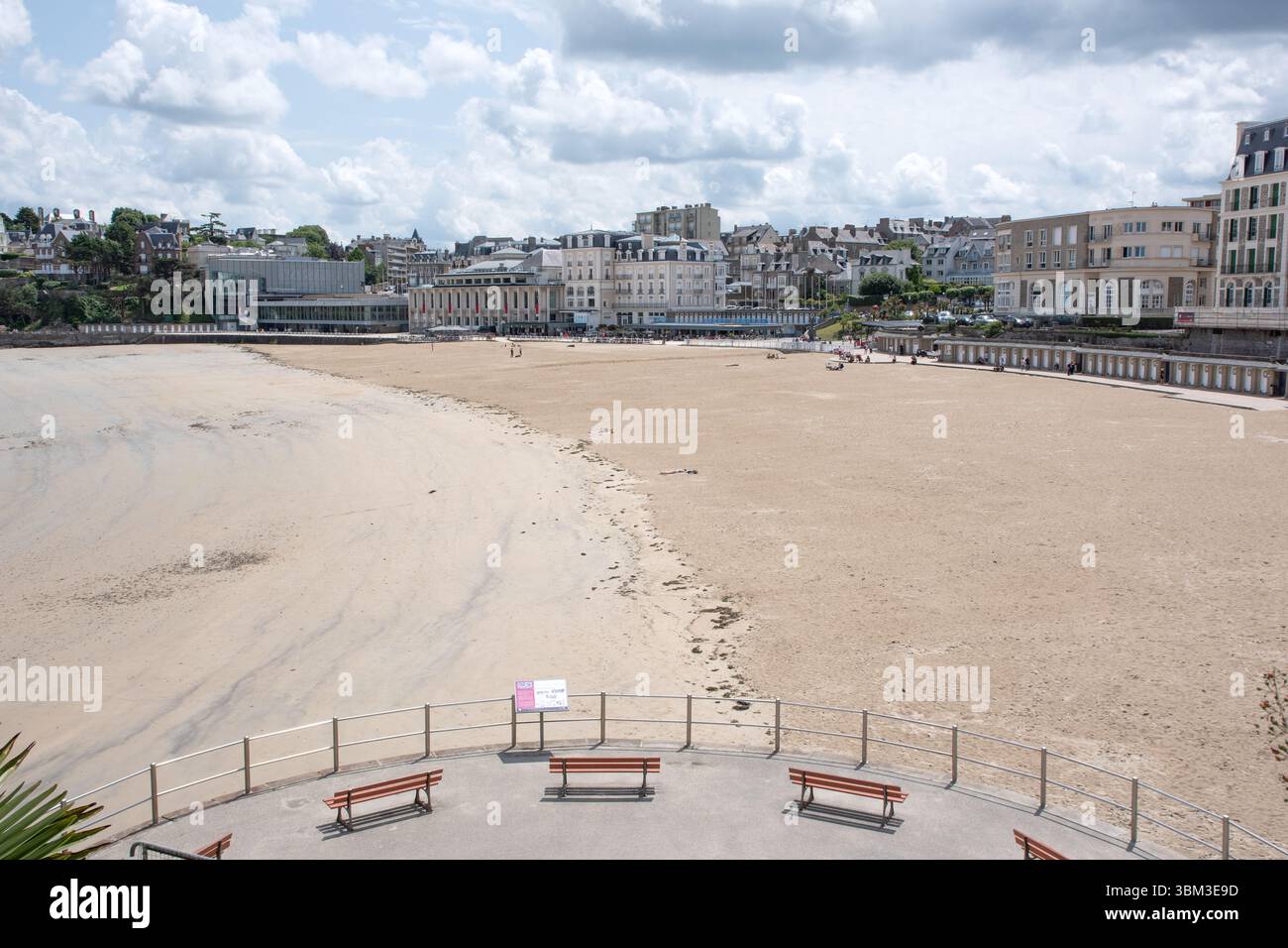 Plage de l'écluse, Dinard Banque D'Images Plage de l'écluse, Dinard Banque D'Images