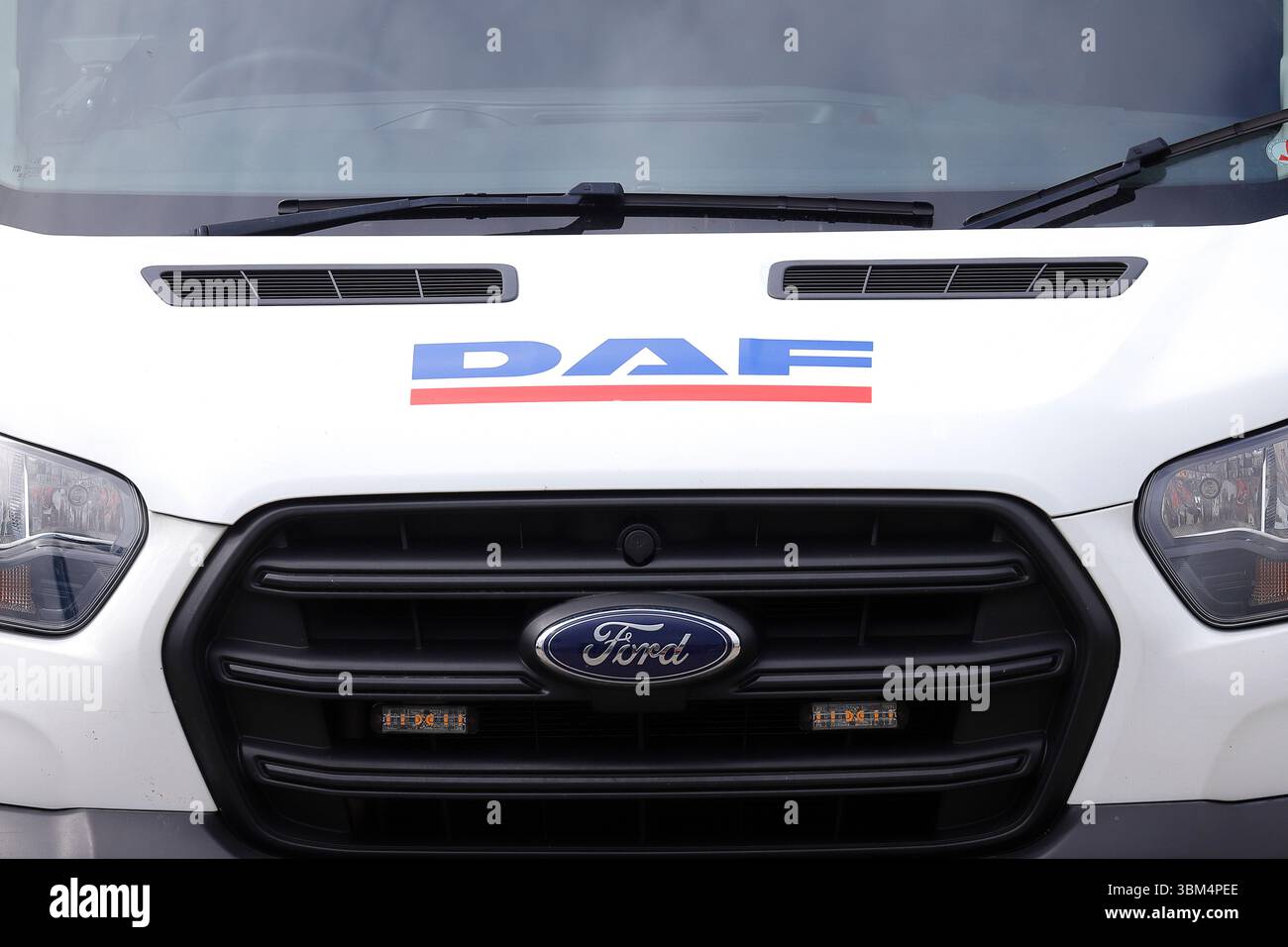 Véhicule de service de camion DAFaid Banque D'Images