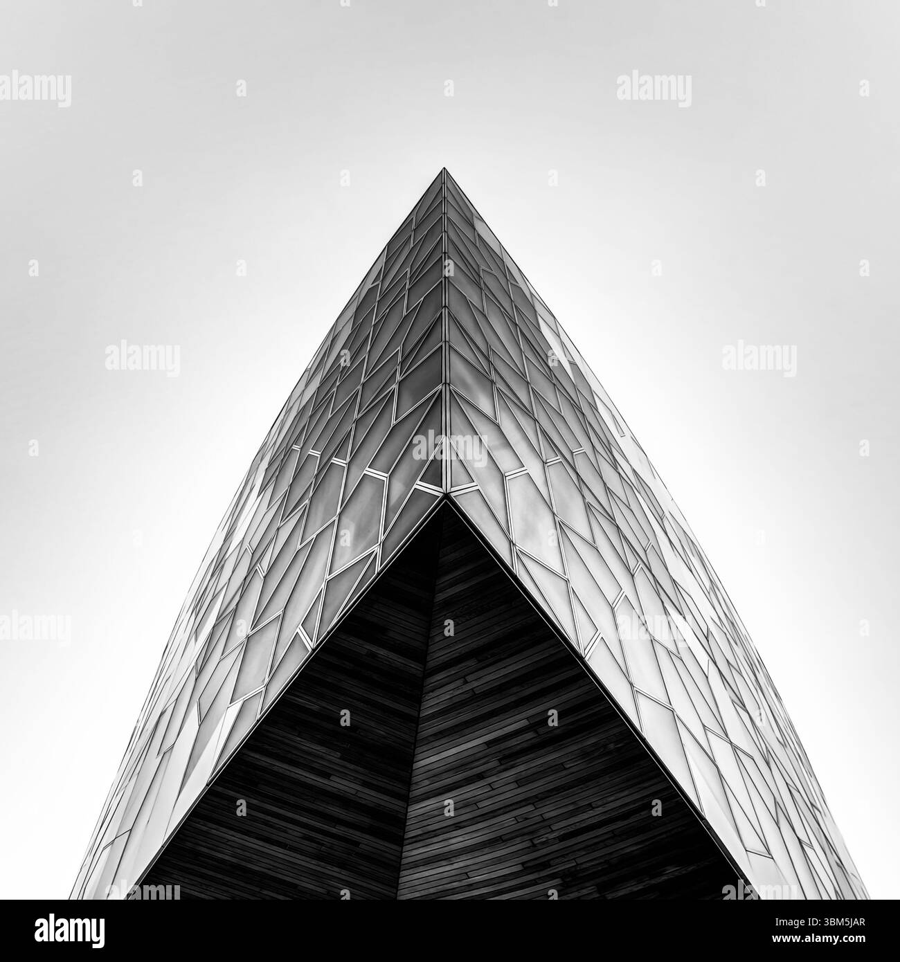 Détails architecturaux de la bibliothèque de Calgary à Calgary, Alberta Banque D'Images