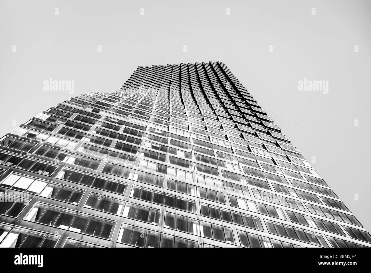 Détails architecturaux du Telus Sky à Calgary, Alberta Banque D'Images