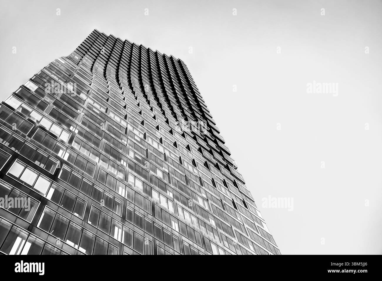 Détails architecturaux du Telus Sky à Calgary, Alberta Banque D'Images