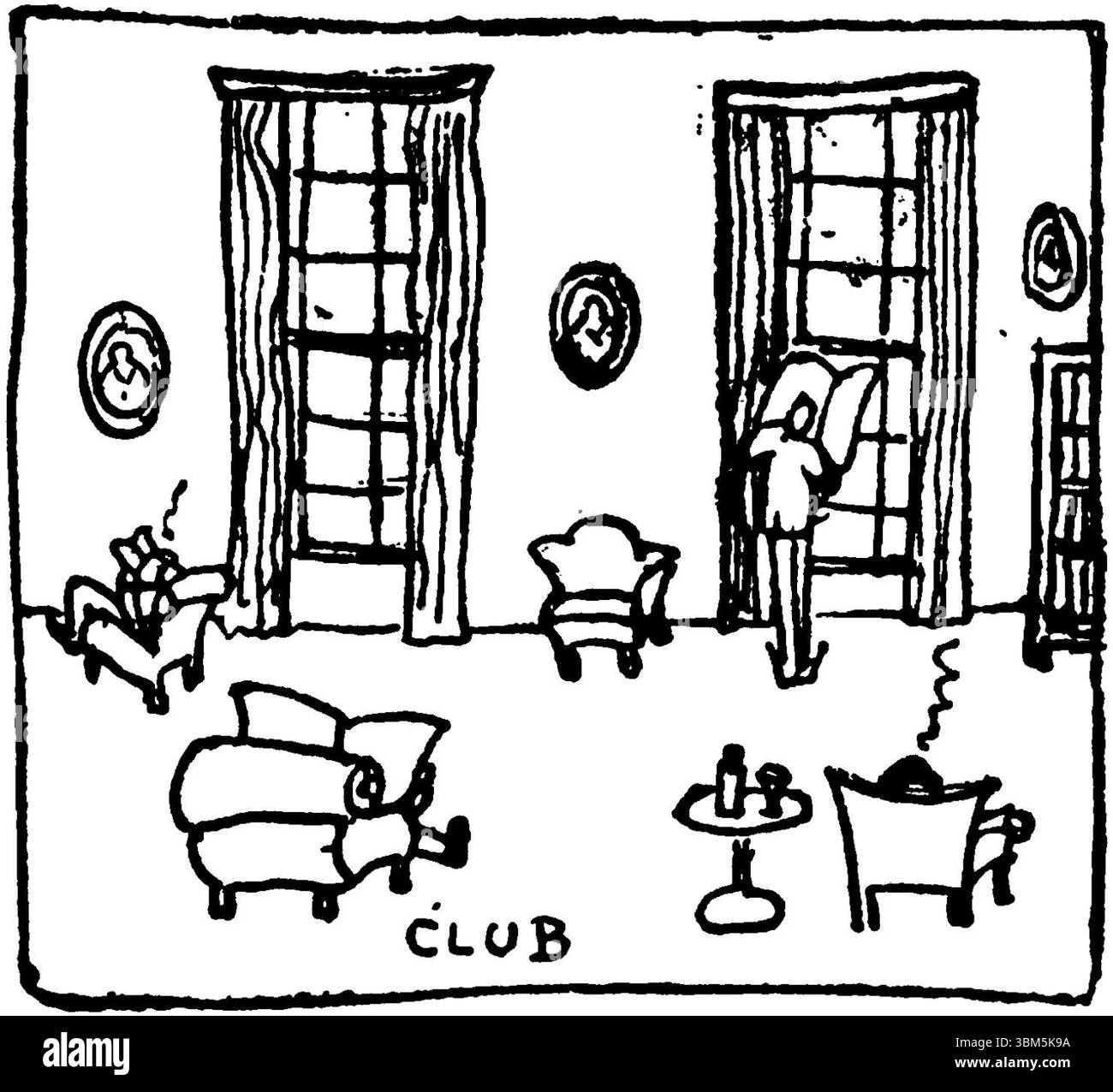 Lettres d'Angleterre, Club. Banque D'Images