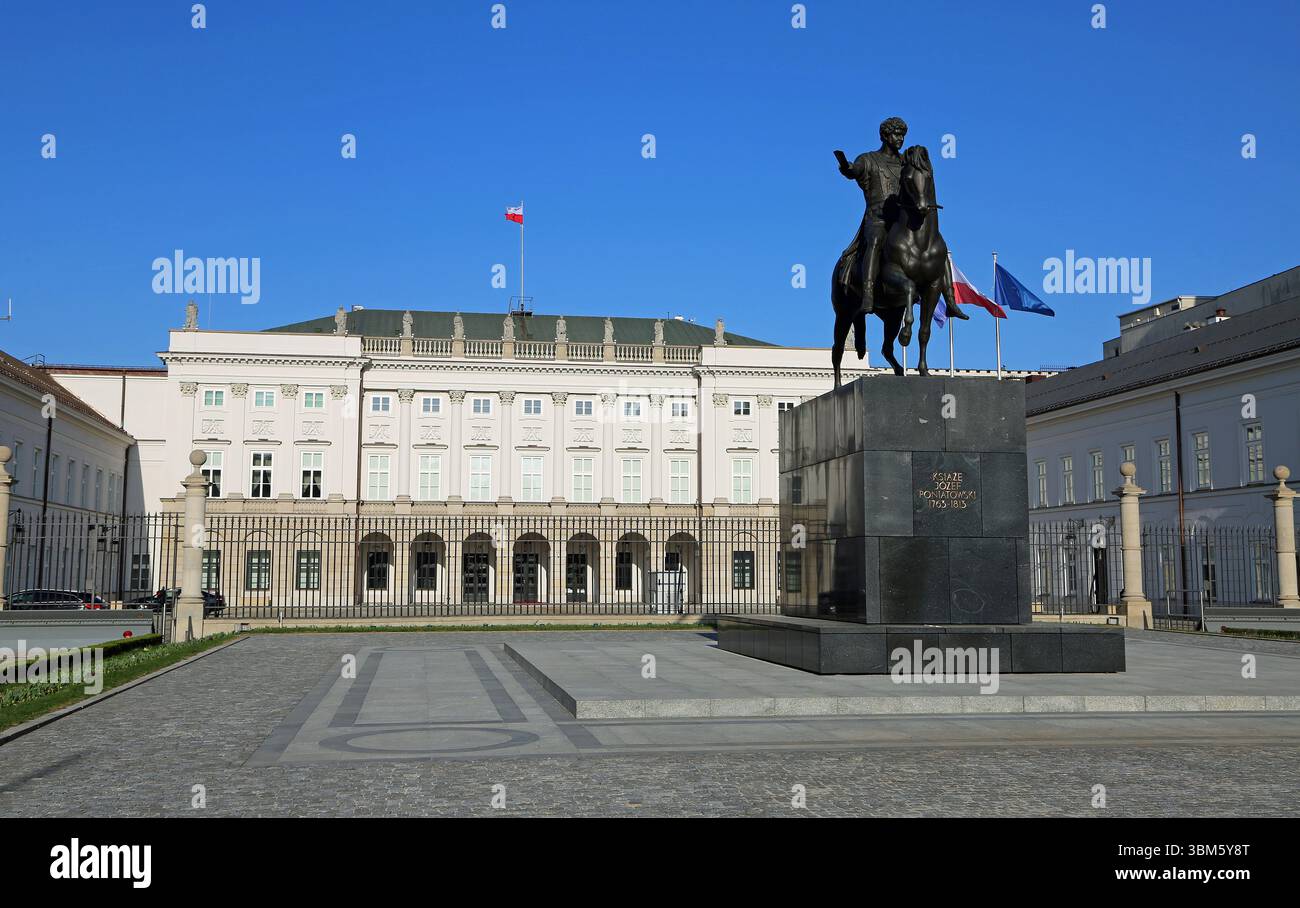 Palais présidentiel, Varsovie, Pologne Banque D'Images Palais présidentiel, Varsovie, Pologne Banque D'Images