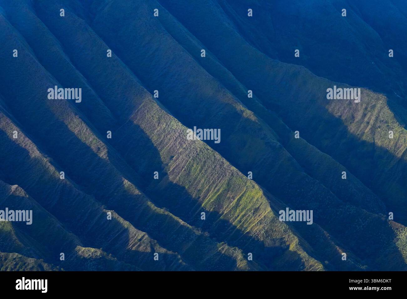 Crêtes sur le mont Batok, à côté du mont bromo (Gunung bromo) Java est, Indonésie Banque D'Images
