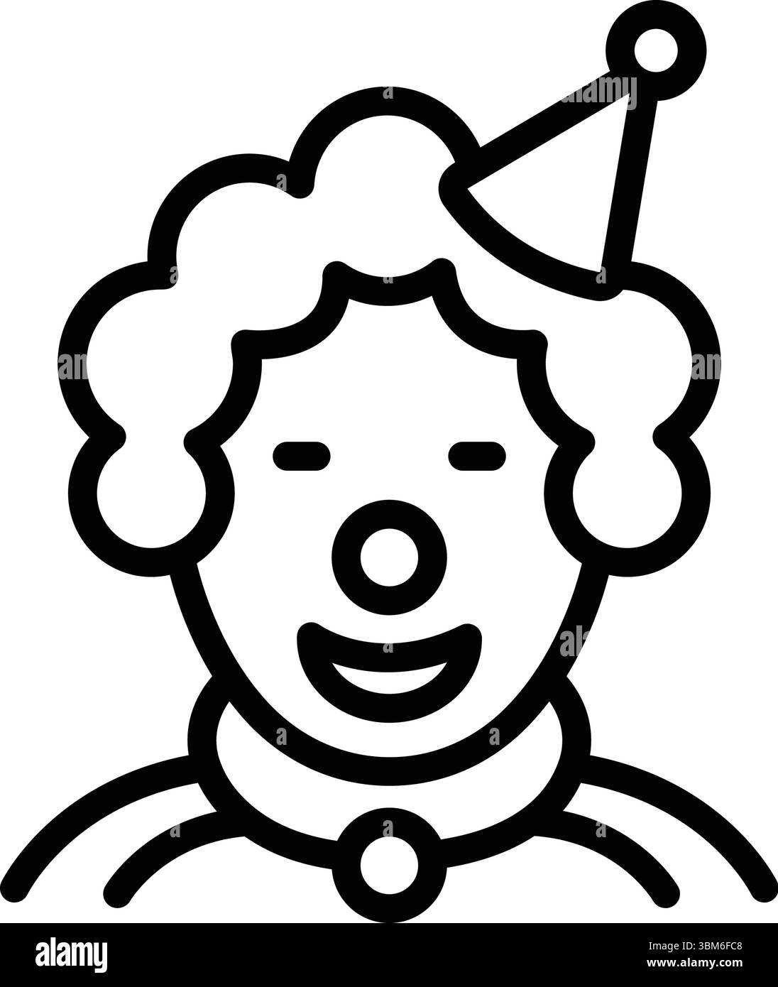 Icône pour clown, bouffon Illustration de Vecteur