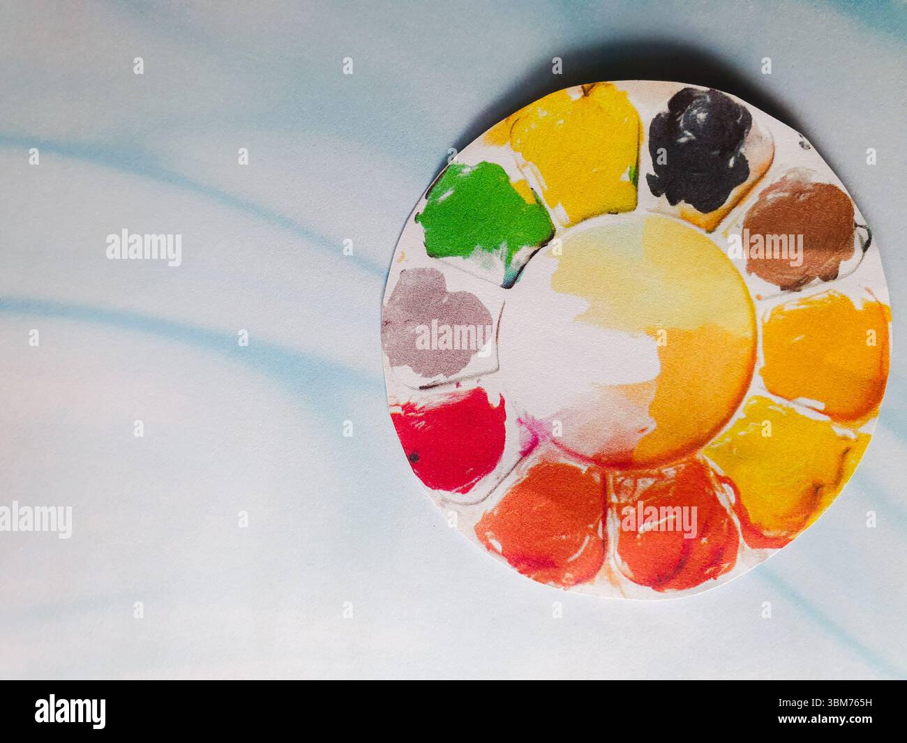Palette de couleurs sur fond neutre Banque D'Images