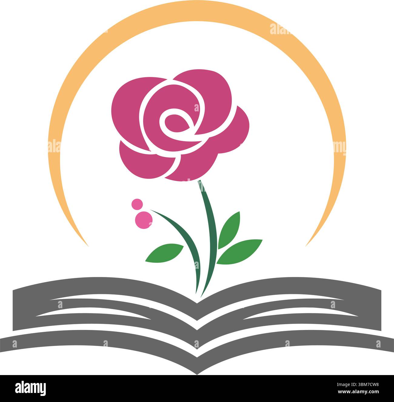 Modèle de conception d'icône de logo de livre Illustration de Vecteur