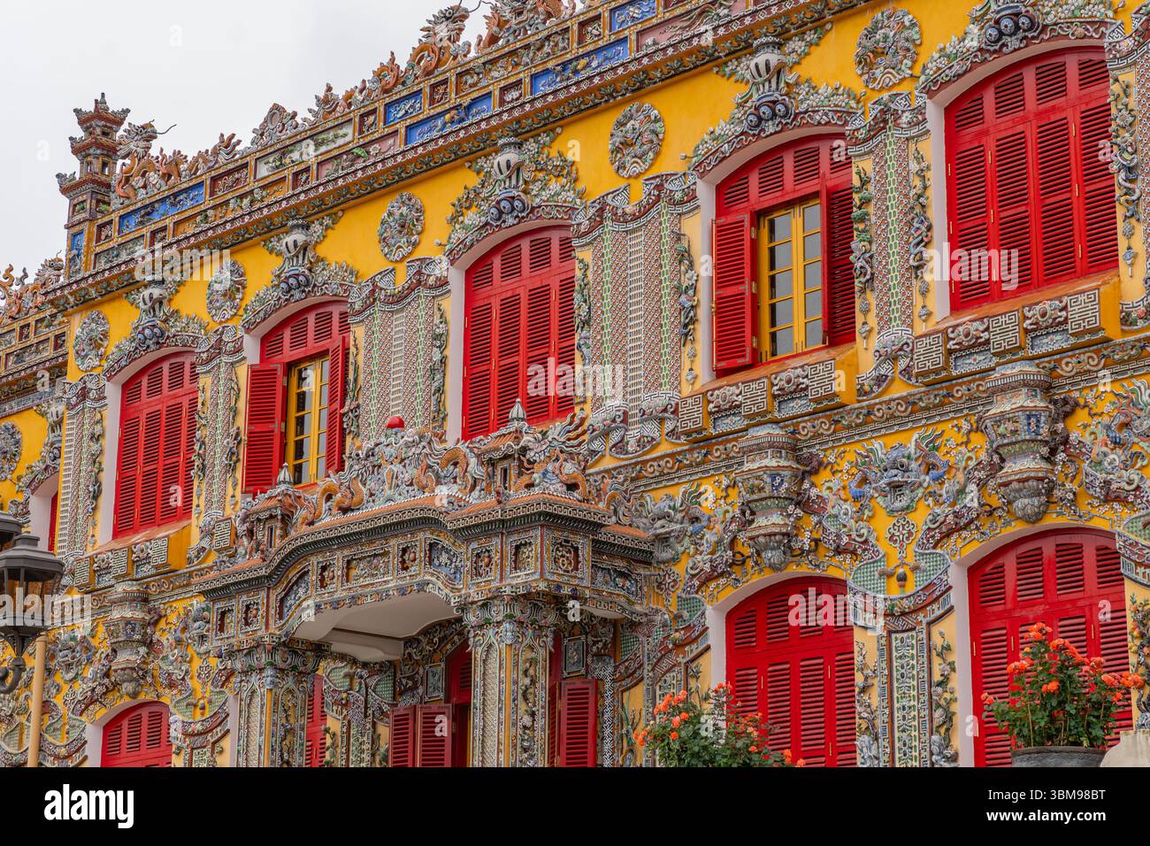 Hué, Vietnam-10 février 2025 : la ville impériale a été désignée site du patrimoine mondial de l'UNESCO en 1993 a été construite en 1804. Banque D'Images