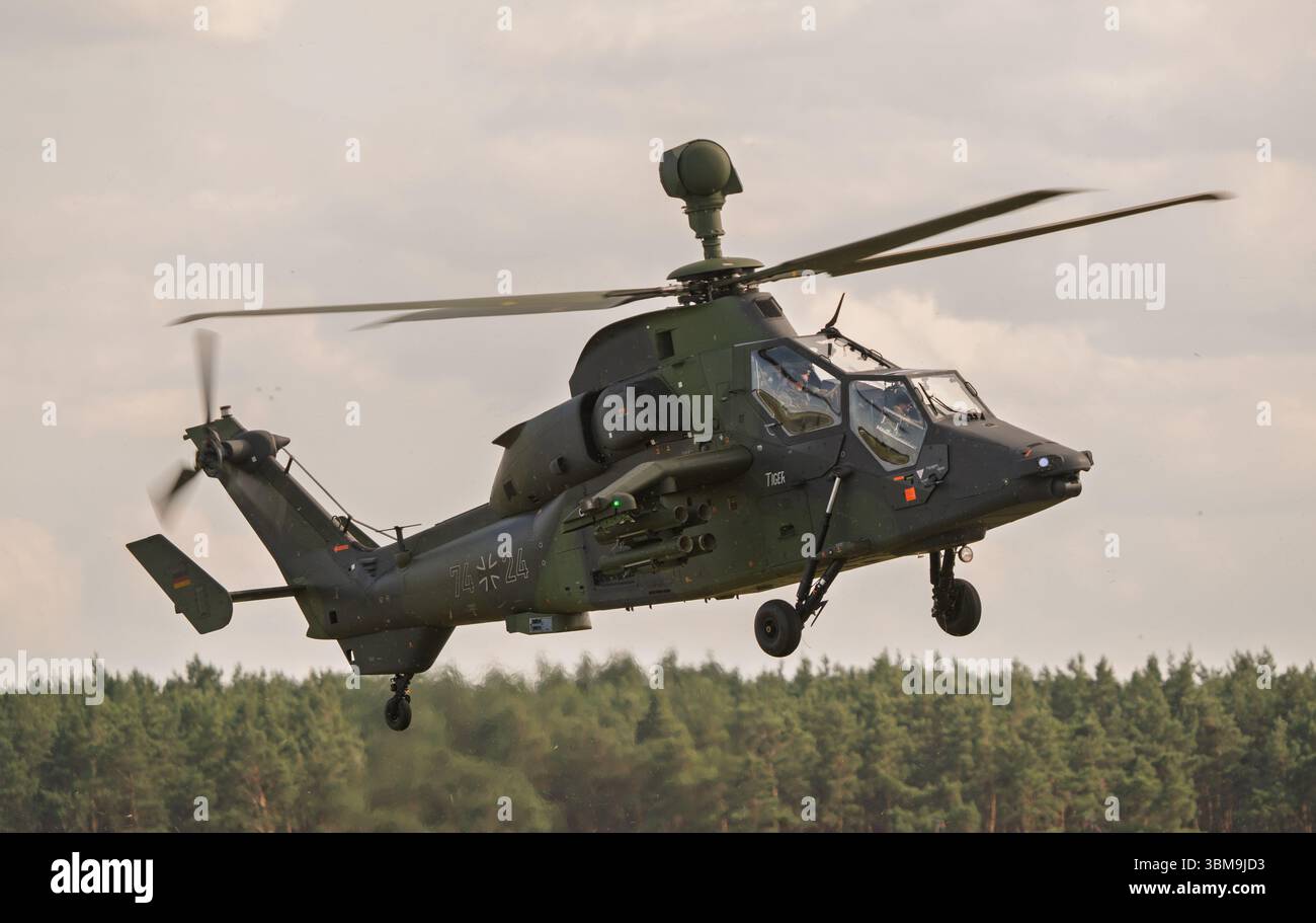 Eurocopter Tiger est un hélicoptère d'attaque européen Banque D'Images