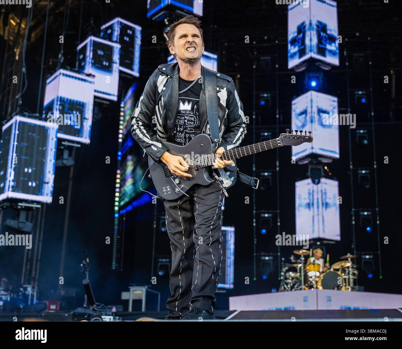 Matt Bellamy de Muse en concert en juin 2025 Banque D'Images