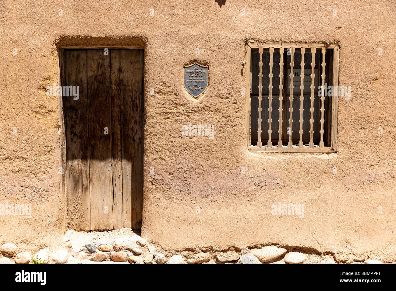 La maison de la rue de Vargas est connue comme la plus ancienne maison et est une maison historique à Santa Fe, Nouveau-Mexique qui est considéré comme l'un des plus anciens bâtiments i. Banque D'Images