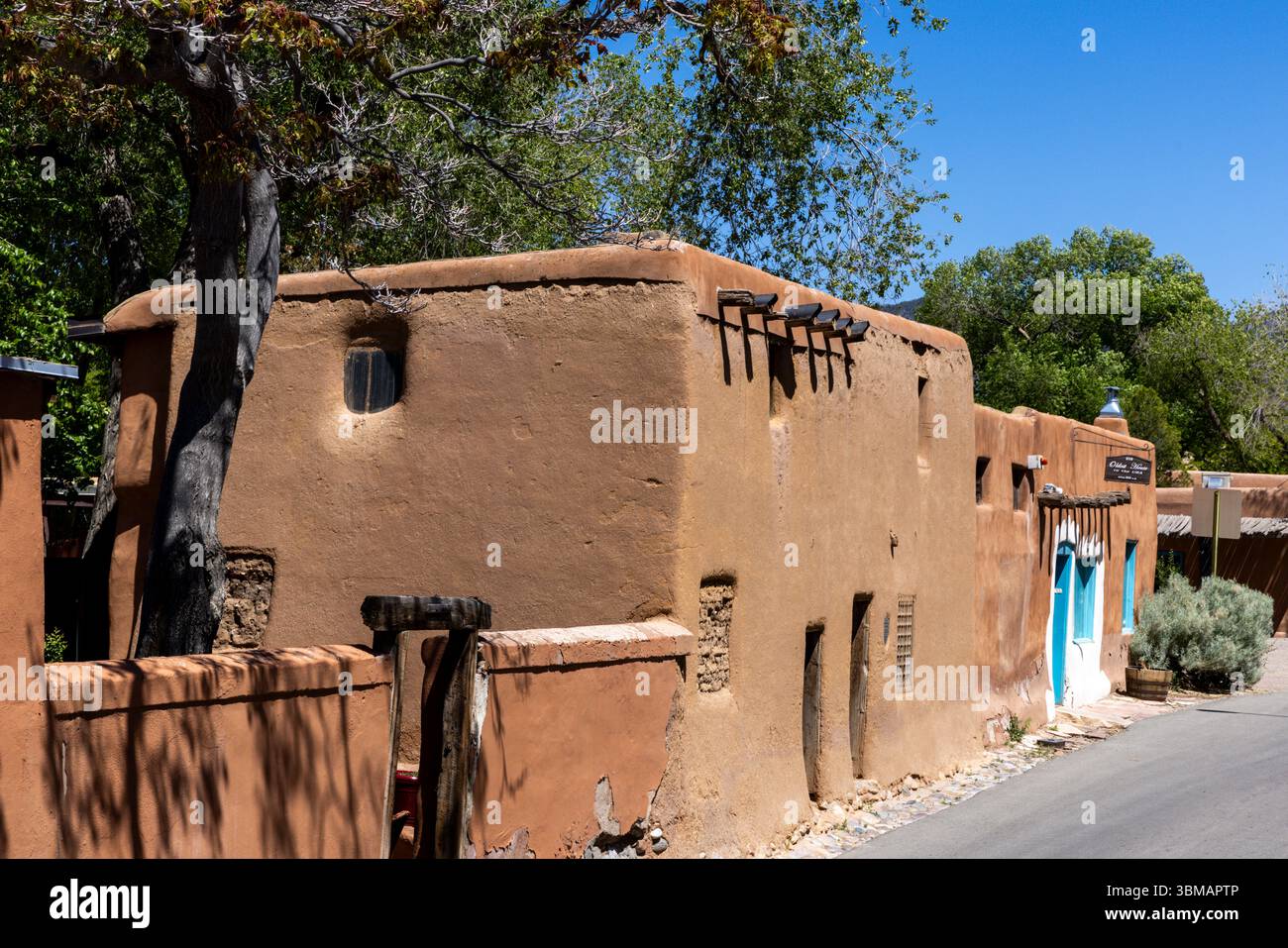 La maison de la rue de Vargas est connue comme la plus ancienne maison et est une maison historique à Santa Fe, Nouveau-Mexique qui est considéré comme l'un des plus anciens bâtiments i. Banque D'Images
