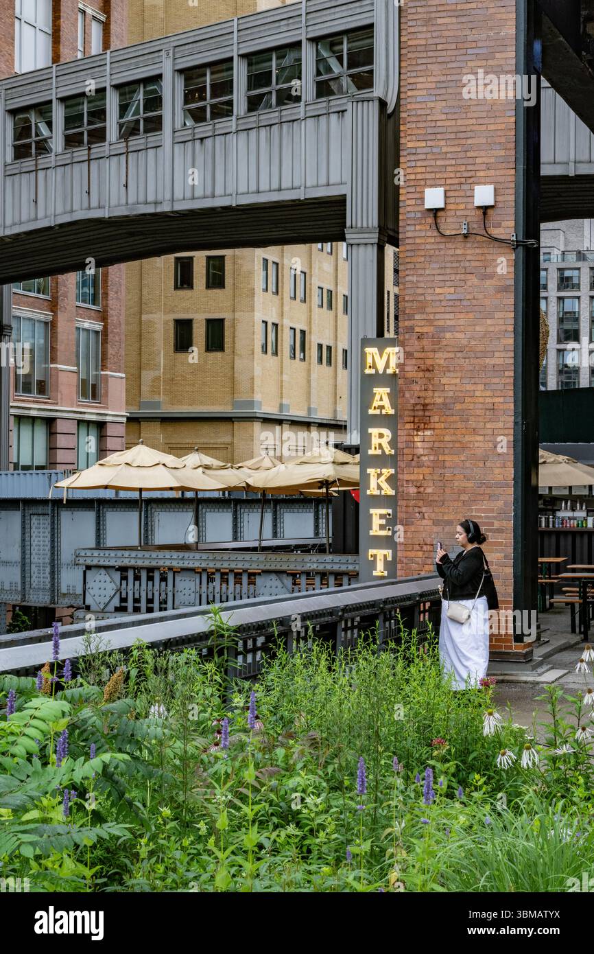 New York High Line - images de la ville de la haute ligne de New York Banque D'Images