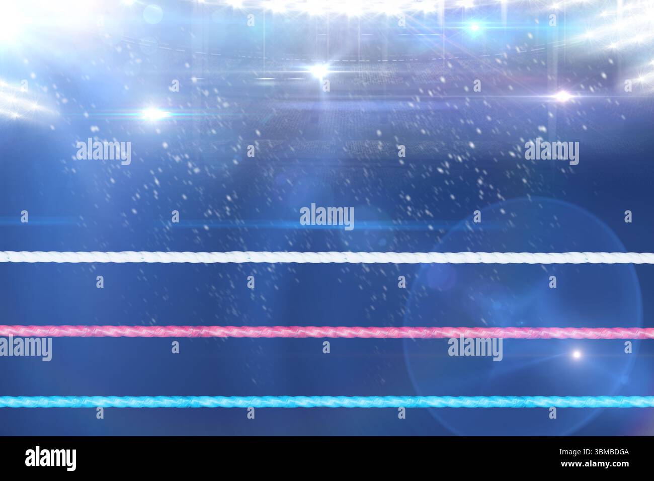 Image composite d'un ring de boxe Banque D'Images