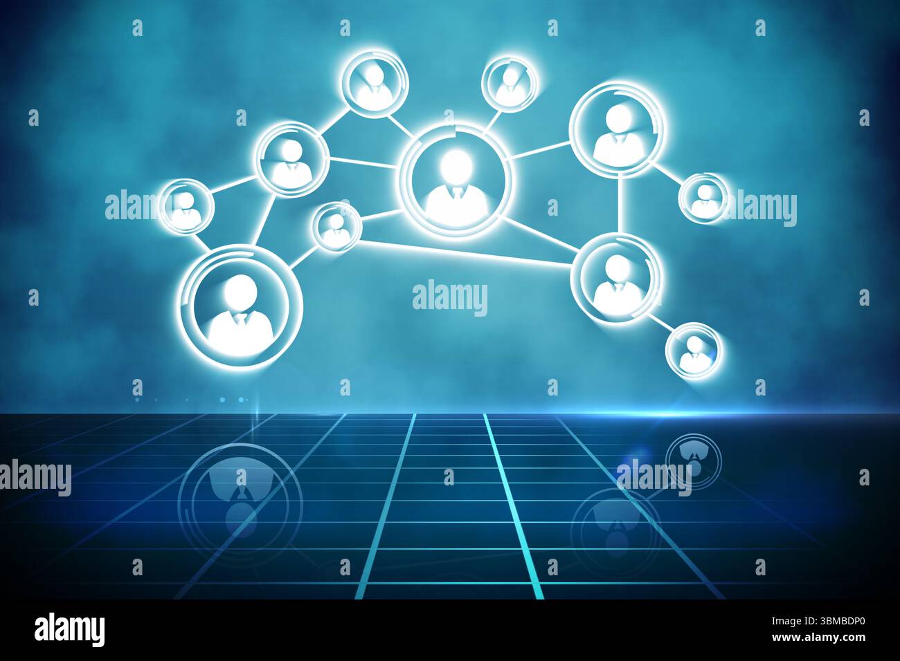 L'interface de technologie futuriste Banque D'Images