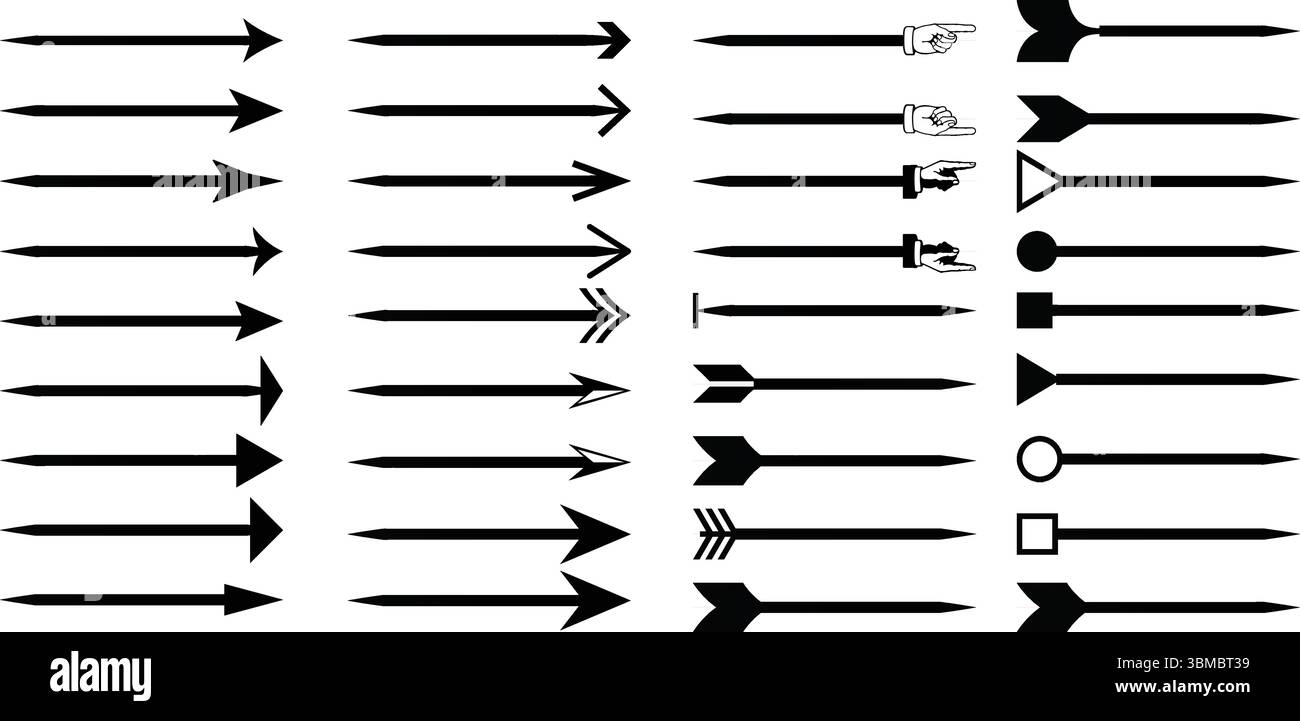 Arrow Icons SVG Bundle | Clipart de flèches vectorielles directionnelles pour Design & Decor Illustration de Vecteur