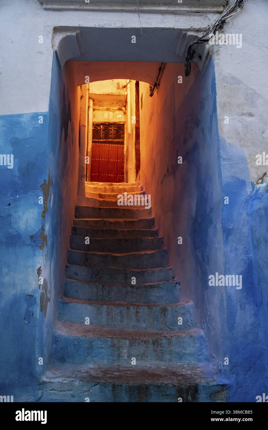 Ruelle de la médina, Tétouan, Maroc, Afrique du Nord, Afrique Banque D'Images