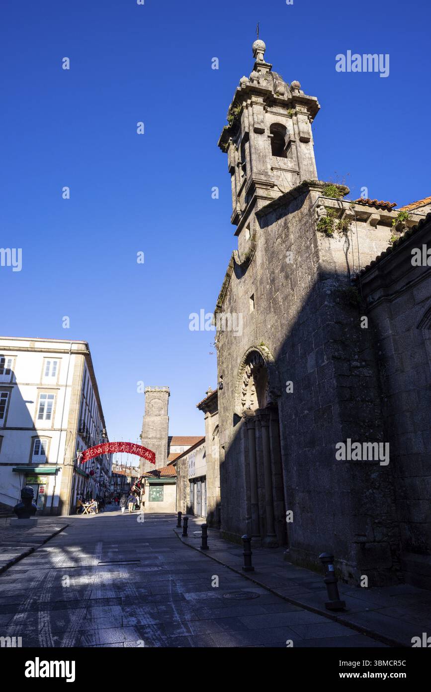 Marché d'Abastos, Saint-Jacques-de-Compostelle, province de la Corogne, Galice Banque D'Images
