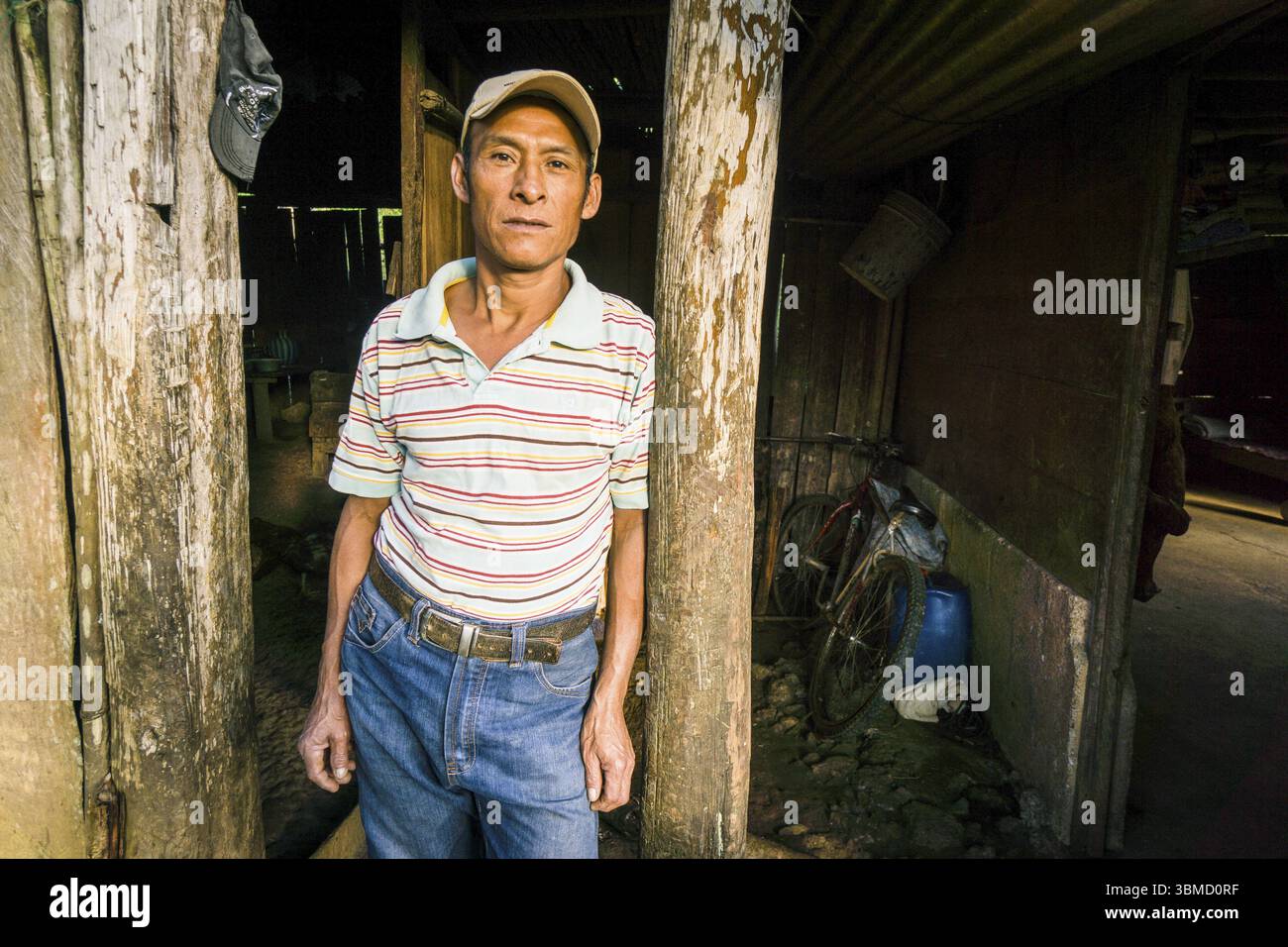 Maire Onofre Moriega, village de Sanuch, Lancetillo, la Parroquia, zone de Reyna, quiche, Guatemala, Amérique centrale Banque D'Images