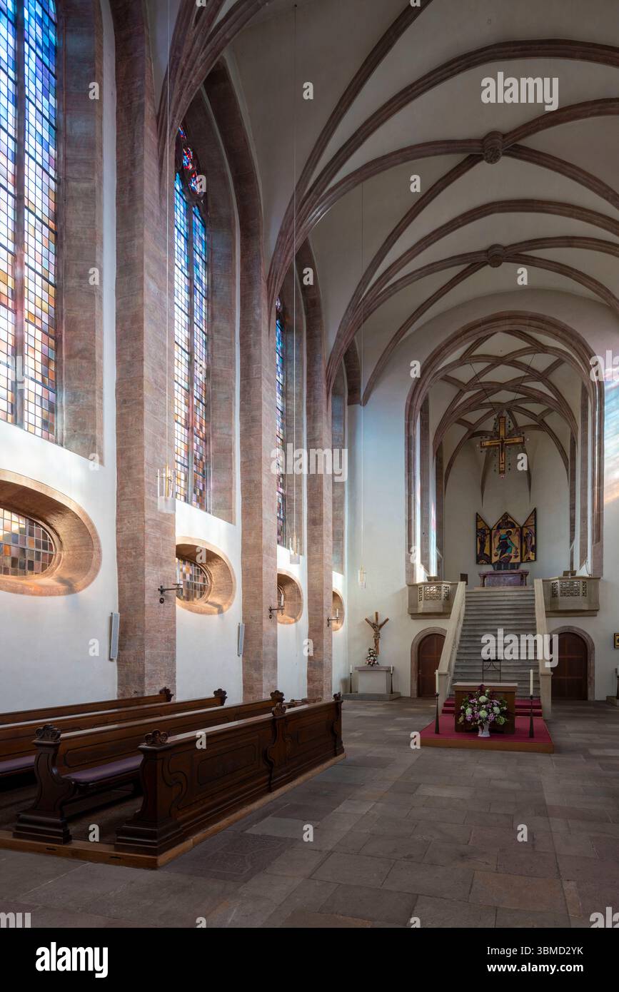 Fulda, Nonnenkirche, Benediktinerinnenabtei zur hl. Maria, Blick nach Osten Banque D'Images