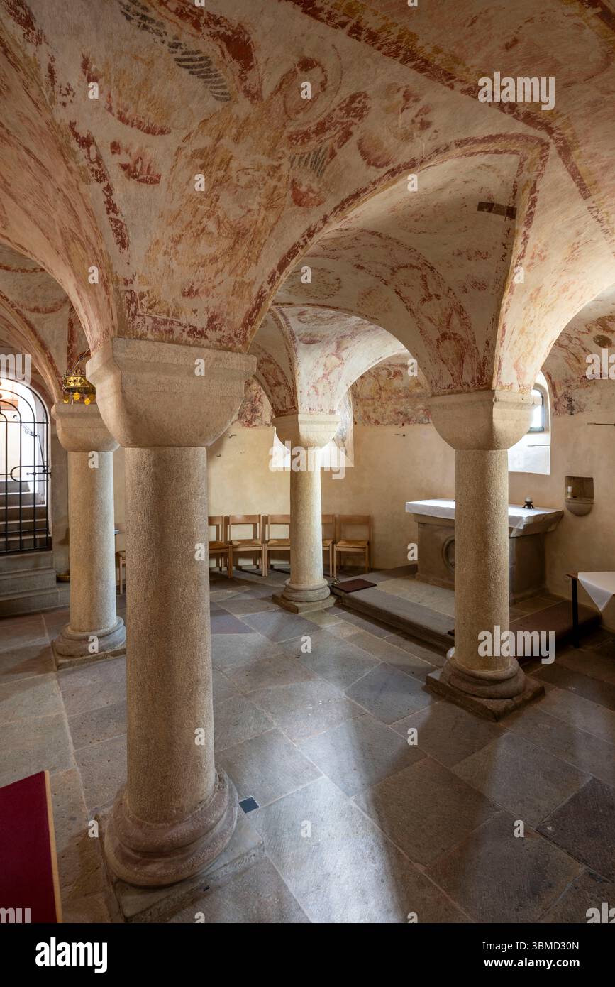 Fulda, Neuenburg, Kirche préparent Andreas, Krypta Banque D'Images