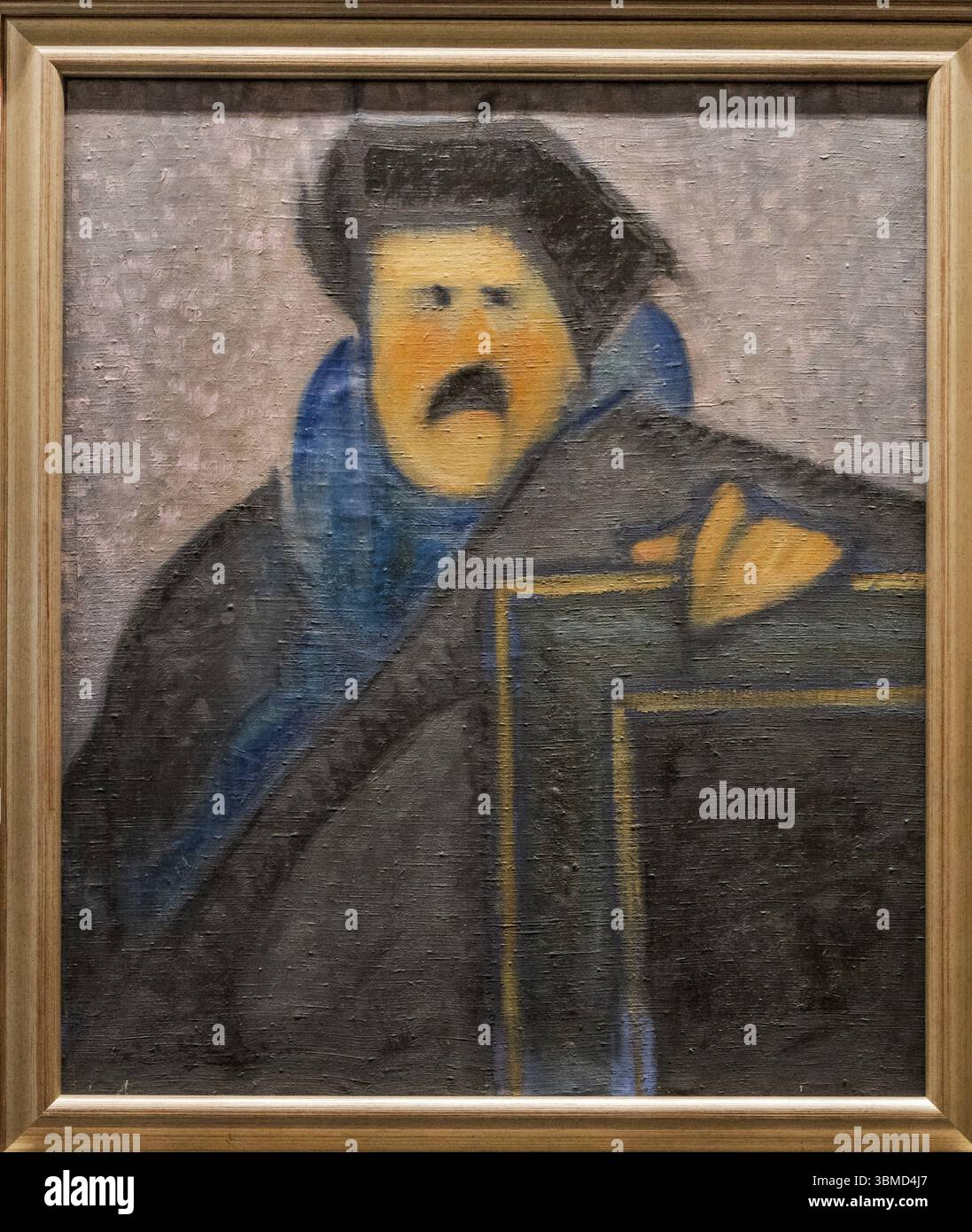 Antonio Guezala, portrait du peintre Ignacio Zuloaga, 1920, huile sur toile, Musée des Beaux-Arts d'Alava, Vitoria, pays Basque, Espagne, Europe Banque D'Images