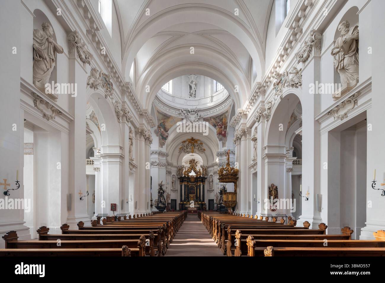 Fulda, Domkirche composé Salvator, Blick nach Westen ( !) Zum Chor Banque D'Images