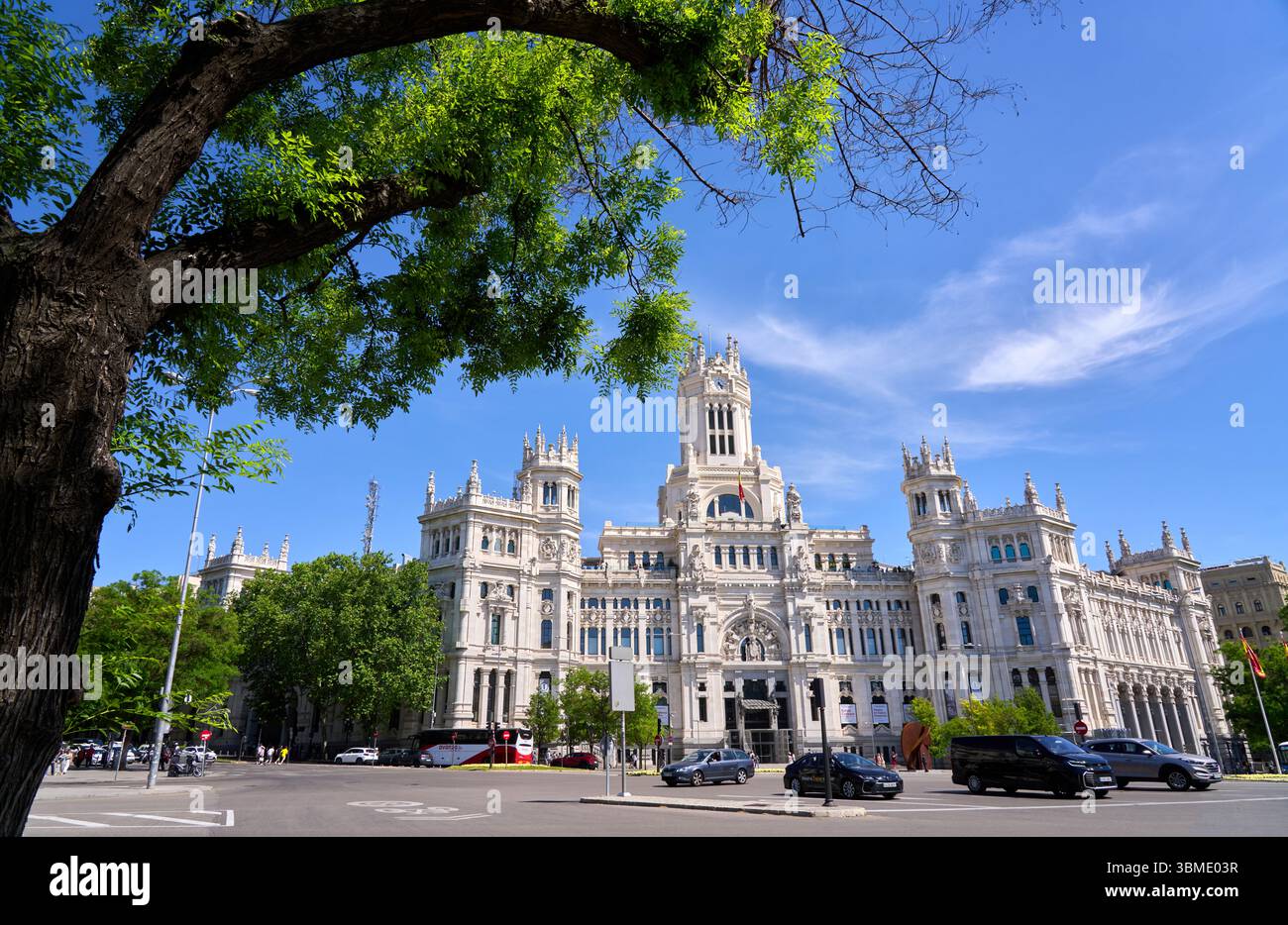 Conseil municipal de Madrid, place Cibeles, Madrid, Espagne Banque D'Images