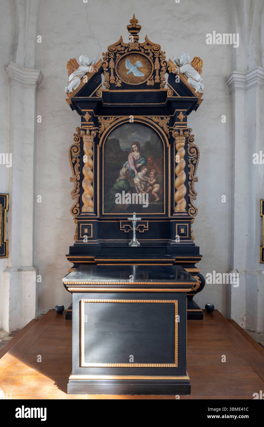 Kirchen im Rhein-Kreis-Neuss, Korschenbroich-Liedberg, Burgkapelle, Innenraum, autel Banque D'Images
