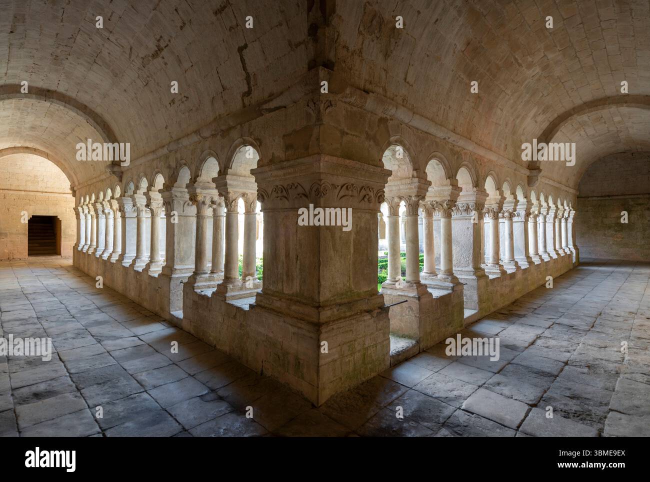 Senanque, Abtei notre-Dame de Sénanque, Kreuzgang Banque D'Images