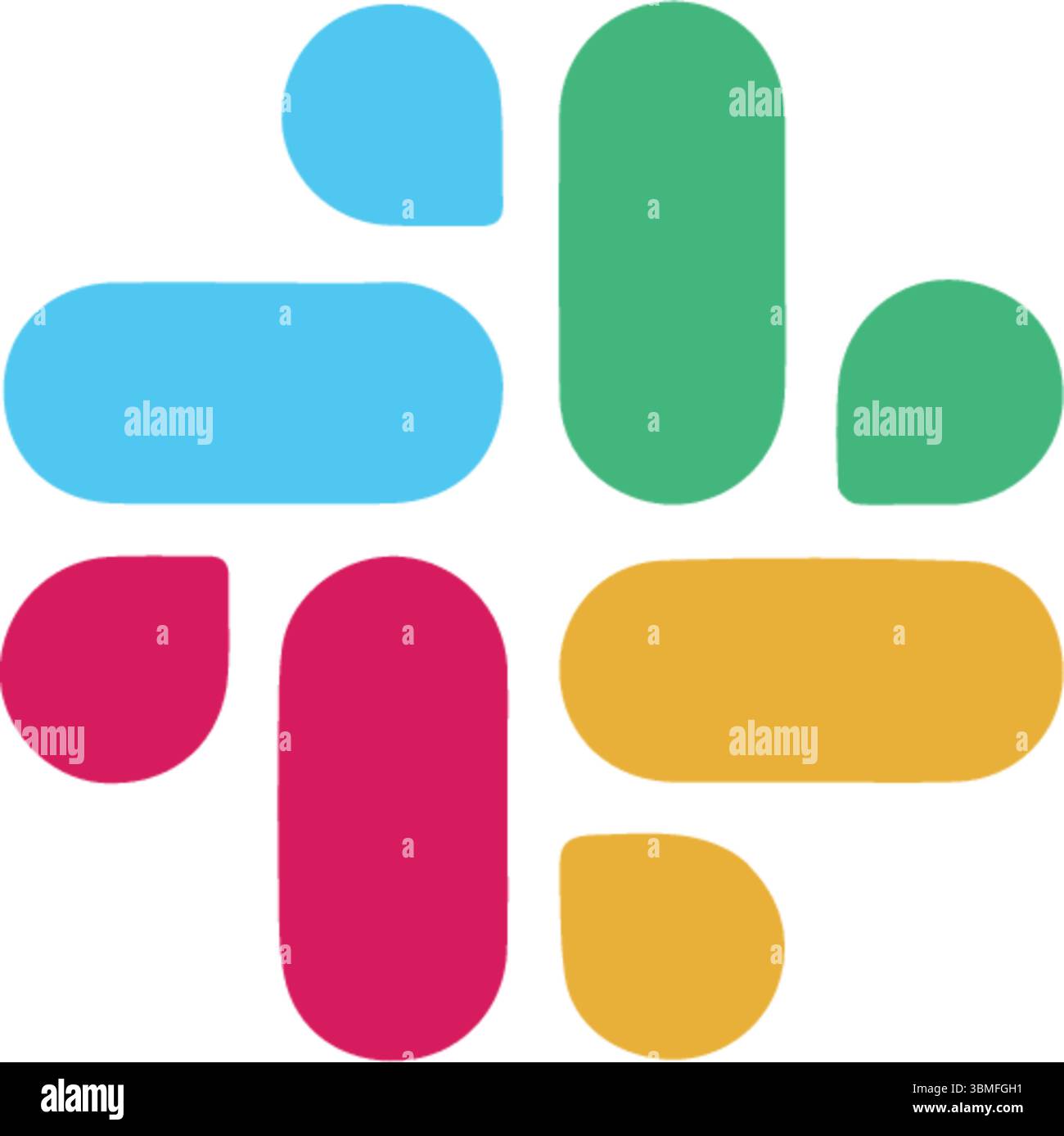 Vector Slack icône isolé sur un fond blanc, logo Slack Illustration de Vecteur