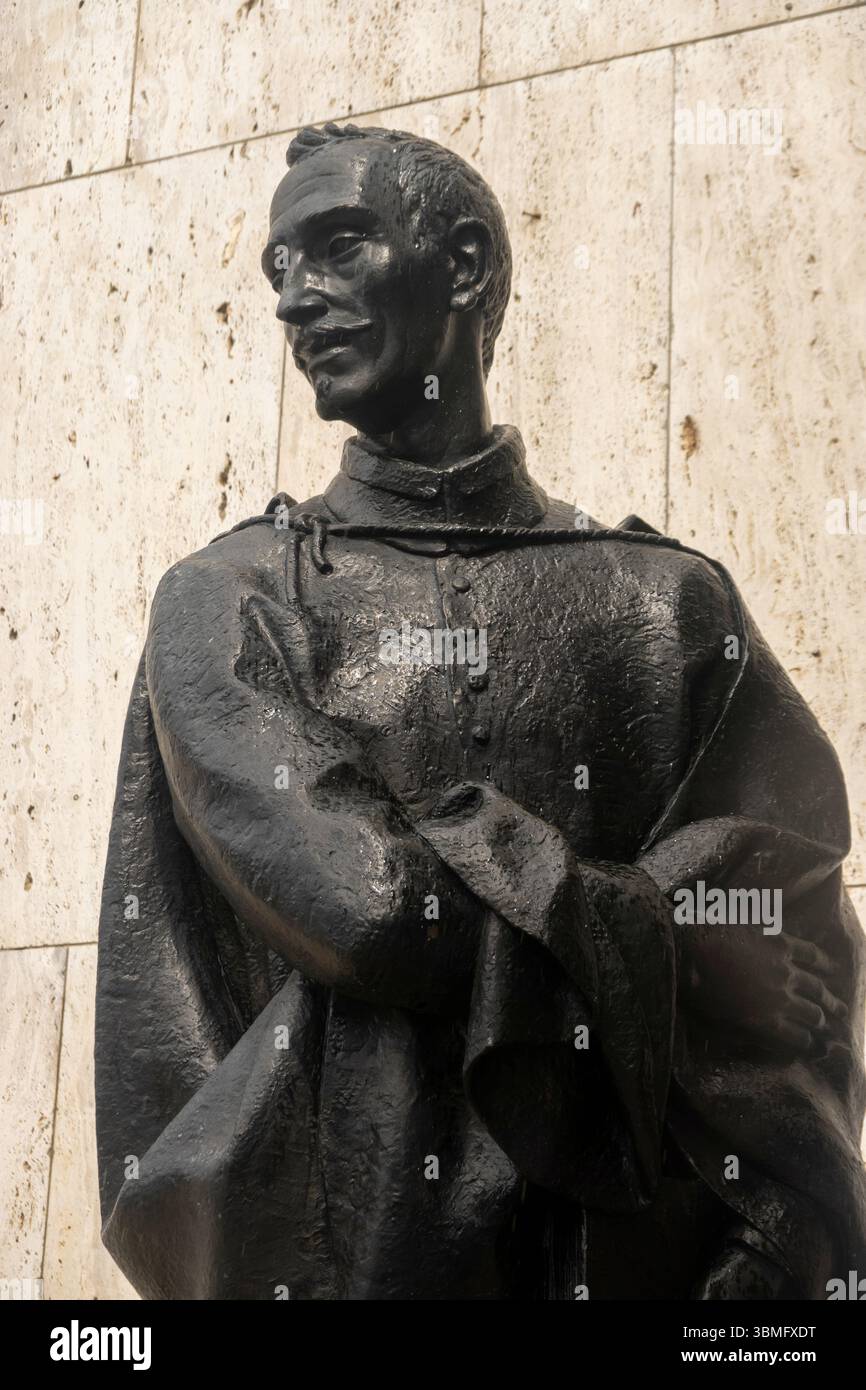 Statue de Don Juan Ruiz de Alarcon à Santo Domingo République Dominicaine Banque D'Images