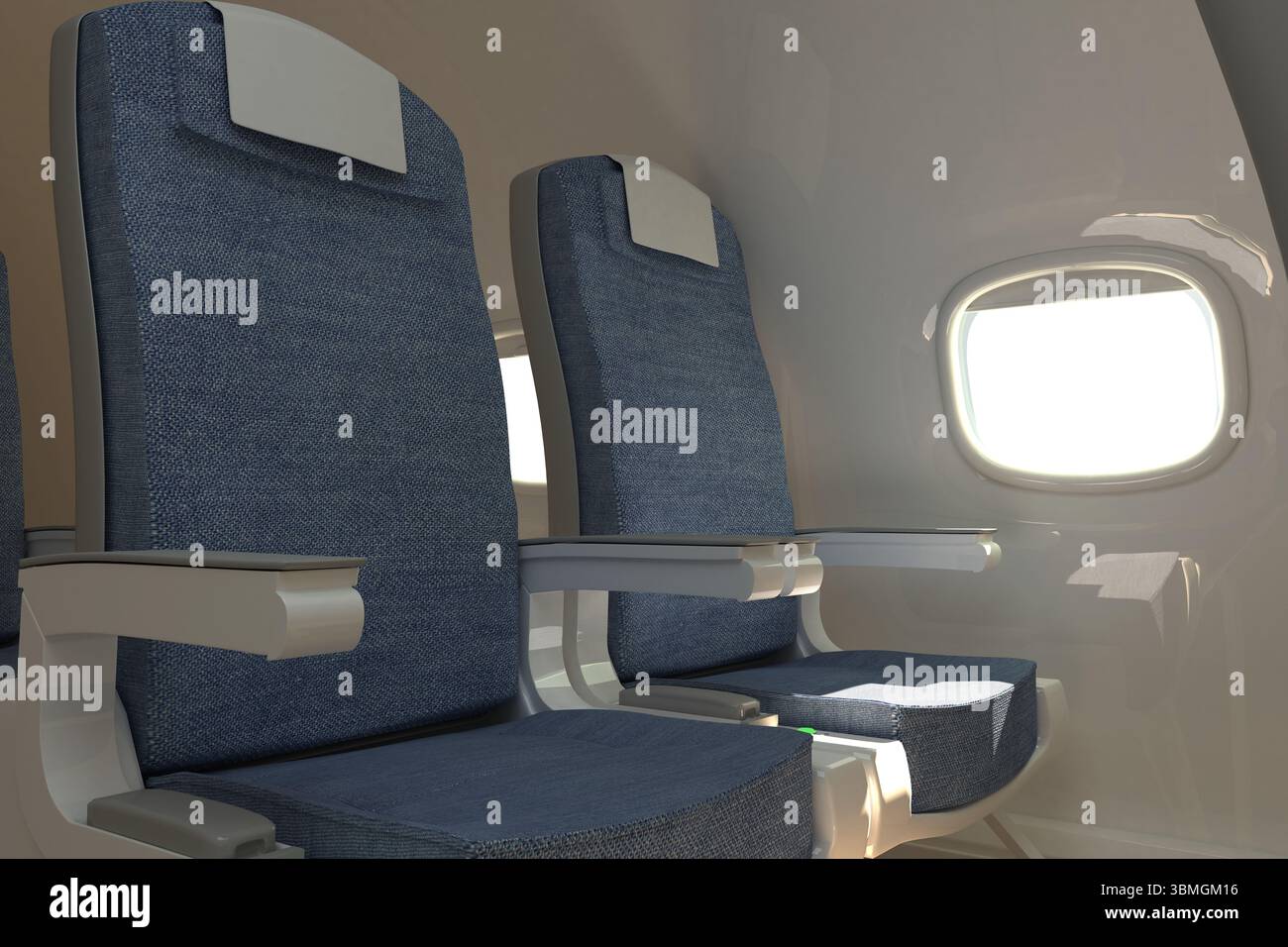 Espace vide dans l'avion moderne Banque D'Images