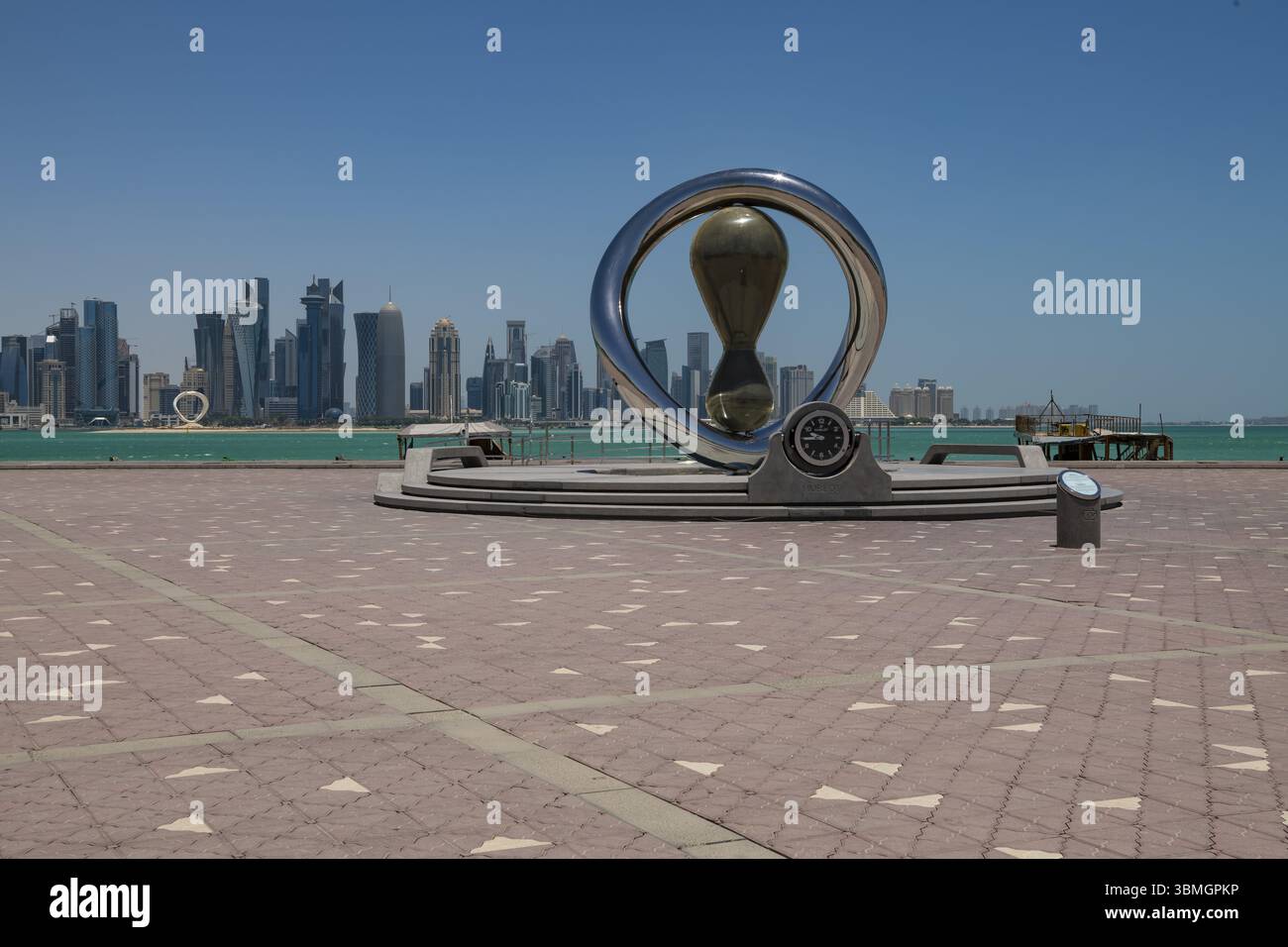 Monument, société Hublot, montres de luxe, Doha, Qatar, Orient, moyen-Orient, Asie Banque D'Images