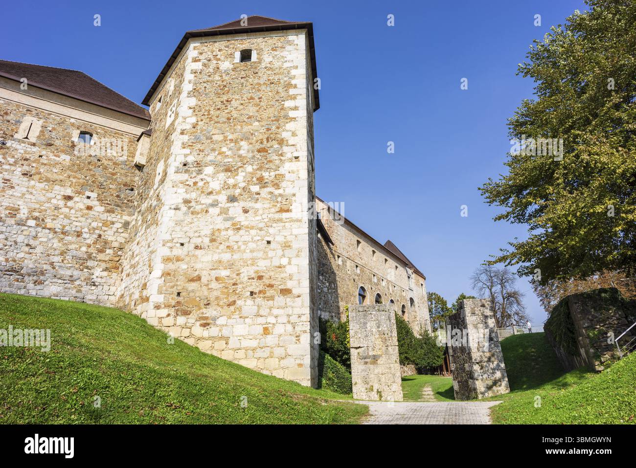 Château et fortification de Ljubljana, Ljubljana, Slovénie, Europe centrale, Europe Banque D'Images