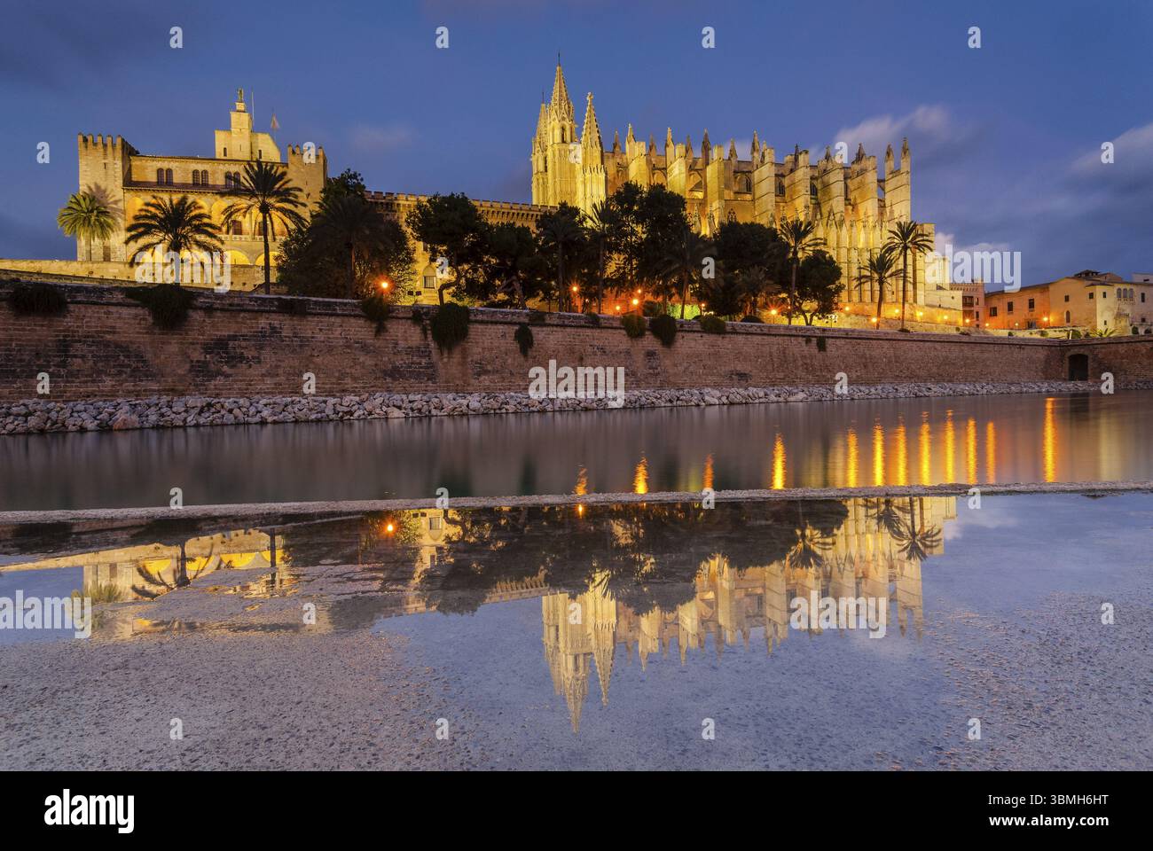 Catedral de Mallorca, siglo XIII, Monumento Historico-artistico, Palma, majorque, islas baleares, espana, europa Banque D'Images