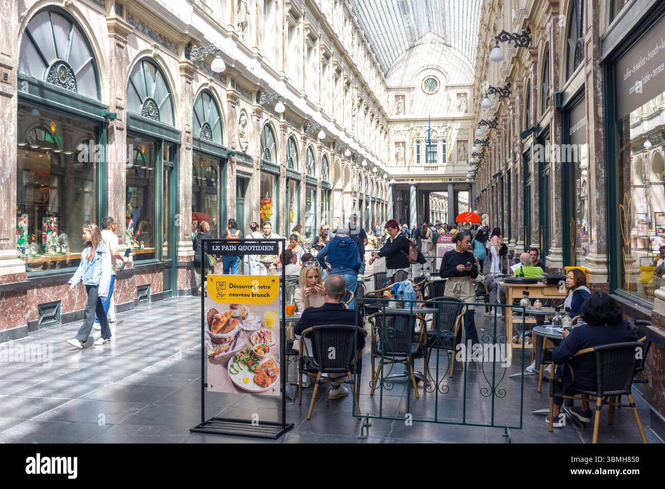 Le pain quotidien, Galeries Royales Saint-Hubert, Bruxelles-ville, ville de Bruxelles (Bruxelles), région de Bruxelles-capitale, Royaume de Belgique Banque D'Images