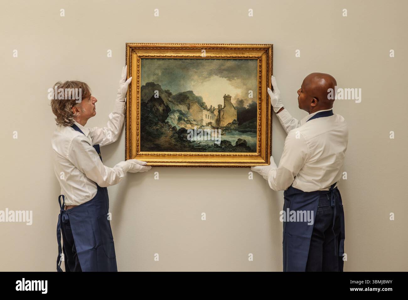 Sothebys Londres, Royaume-Uni. 27 juin 2025. Joseph Mallord William Turner, R.A. The Rising Squall, Hot Wells, from St Vincent's Rock, Bristol est £ 200 000 - 300 000 à vendre aux enchères à The Old Master and 19th Century Paintings Enchère Live Enchère : 2 juillet 2025•19 :00 BST • London.Paul Quezada-Neiman/Alamy Live News Credit : Paul Quezada-Neiman/Alamy Live News Banque D'Images