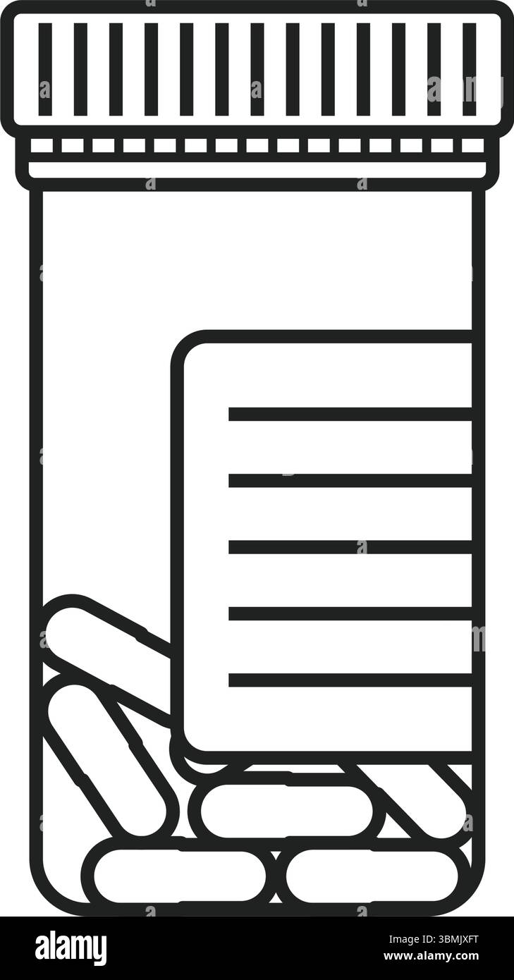 Icône pilule dans un style plat. Illustration de vecteur de médicament sur fond isolé. Concept commercial de signe de pharmacie de médecine. Illustration de Vecteur