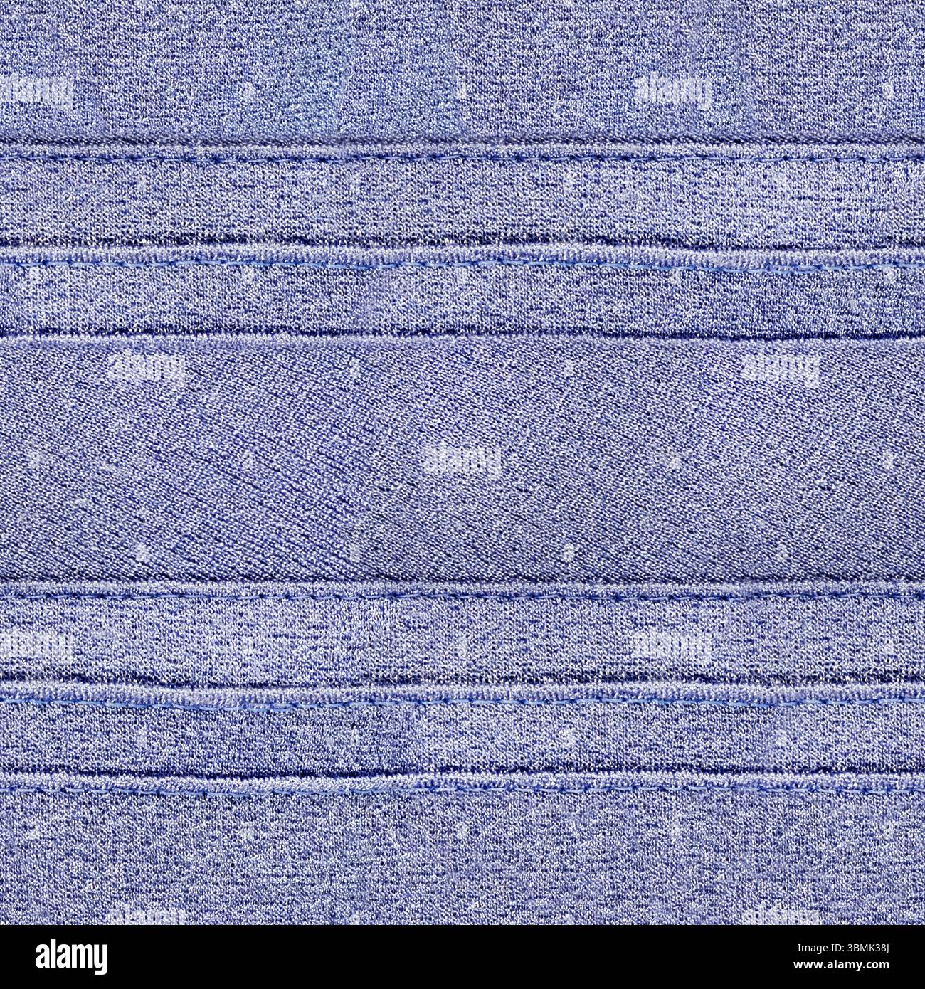 Texture de photo 4k sans couture de polyester couleur lavande avec des lignes de couture. Banque D'Images