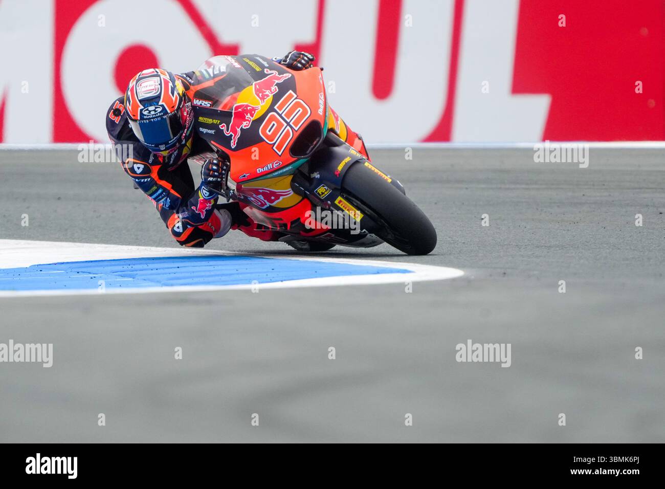ASSEN, PAYS-BAS - JUIN 27 : Collin Veijer de Red Bull KTM Ajo sur Kalex lors des essais Moto2 au Dutch Motul TT Assen 2025 le 27 juin 2025 à Assen, pays-Bas. (Photo par Andre Weening/Orange Pictures) Banque D'Images